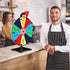 12 Inch Facilife Spinning Wheel - Color Prize Wheel with Stand, Table Spinner for Trade Shows, Carnivals & Home Games