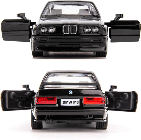 1:36 BMW M3 1987 Toy Car - Diecast Pull Back Model, Collection Kids Toy for Ages 3 and Up, Black