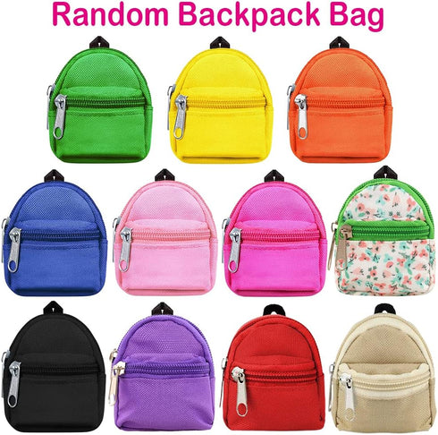 5 2 Backpack 2 1 11.5 inch BARWA Pcs Doll Travel Accessories Doll Bag with Zipper with Sunglasses Telescope for Dolls