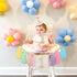 Daisy1st 1st JUIIZAY Baby First Birthday Party Decorations Macaron High Chair Banner Crown Cake Topper Birthday