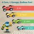 2-4 4 TOP BRIGHT Car Ramp Toys, Race Track Car Toy for Toddler Age Year Old Boy with Cars, Parking Lot & Gas Station