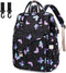 Mimfutu Butterfly Diaper Bag Backpack for Baby Girls Boys, Large Capacity Multifunction Waterproof