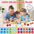LOOIKOOS Matching Egg Toy Set, 12 Play Eggs for Toddlers, Educational Color and Number Recognition Skills Game