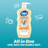 3-in-1 24 oz (Pack 4) Dial Kids Body + Hair + Bubble Bath, Peach, fl