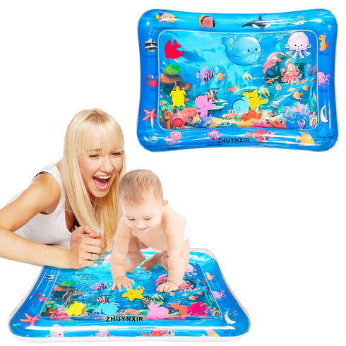 ZHUYNXIR (27.5x20 Infant Play mat, Inflatable Play Mat Water Cushion Baby Water mat, Fun Early Development Activity