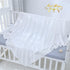 47x47 Booulfi Baby Blanket White Receiving Blanket Baptism Christening Towel for Newborn Girls Boys, White Cotton Knit