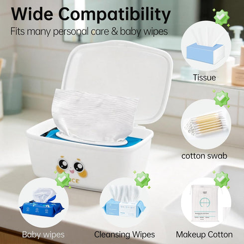 Runhike Wipes Dispenser Compatible with Cottonelle Flushable Wipes, Refillable Wet Wipes Container, Small Plastic