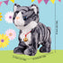 Marsjoy L:12" Pattern Gray Robot Cat Plush Cat Stuffed Animal Interactive Cat, Meow Kitten Touch Control, Electronic