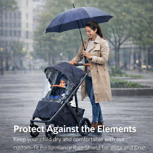 Quintriae V2/Vista V3/Cruz/Cruz V2 Rain Cover Fits for UPPAbaby Vista/Vista Stroller Windproof Weather Shield