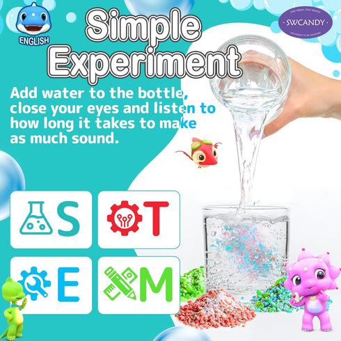 12 Pack, SWCANDY Bath Crackles for Kids Toddler Boys Bath Toys Nontoxic & Fragrance-Free a Unique Kids, Swirl Water