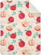 KICPOAY Swaddle Blanket for Apples with Leaves Baby Receiving Blanket Muslin Baby Swaddles