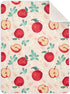 KICPOAY Swaddle Blanket for Apples with Leaves Baby Receiving Blanket Muslin Baby Swaddles