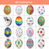 90PCS SallyFashion White Plastic Eggs, Paintable Easter Eggs for Painting, Easter Decorations, Basket Stuffers, Hen
