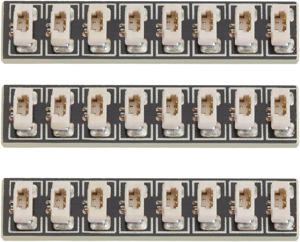 eMagTech 3pcs 8-Port Expansion Boards DIY Kit for LEGO, Compatible with Other Building Blocks