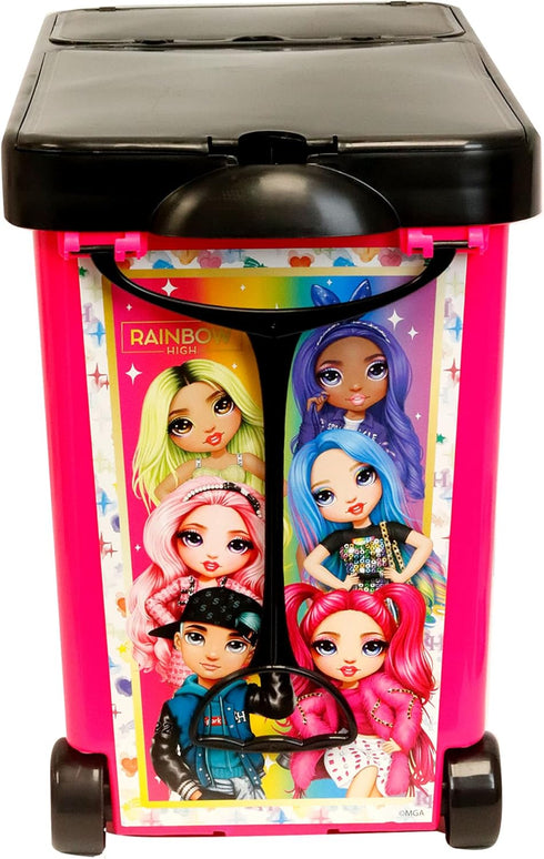 Tara Toys MGA Rainbow High Wheeled Doll Storage & Carrying Case, Fashionable Haven to Keep Dolls Neat for Kids Ages 3+