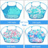 Portable Cute Blue Hexagon Children Ball Pit, Indoor/Outdoor Easy Folding Play Pool with Carry Tote