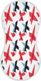 Bulletgxll Airplane Pattern Unisex Baby Burp Cloths Set of 4, Soft Absorbent Organic