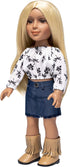 I'm A Girly Fashion Doll Zoe with Golden Blonde Interchangeable Synthetic Wig, 18" Tall Fashionista Model
