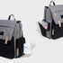 Land Backpack Diaper Bag Large Capacity for Baby Care Wide Open Design and Waterproof Fabric for Mom Dad (New Grey