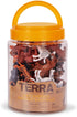60 3+ Terra by Battat Pieces Wild Creatures Tube Realistic Mini Animal Figurines Lion, Hippo, Tiger, Bear & More Safari
