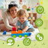 1-3, 3D Set, (12pcs) Pairez Toys Magnetic Building Blocks, Large Magnetic Blocks for Kids Ages Geometric Shapes