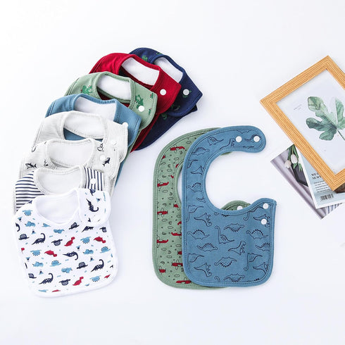 Adjustable Organic Cotton Baby Bibs - Super Soft & Absorbent