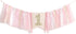 1st First/1st Pink Highchair Banner - High chair Banner Decoration for Birthday, Cake Smash Photo Prop, Baby Girl