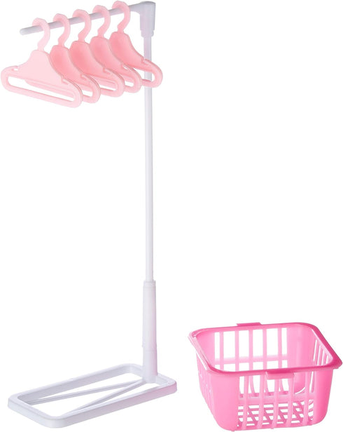 Ivory Gloria Dollhouse Furniture - Laundry Room Playset with Iron & Ironing Table
