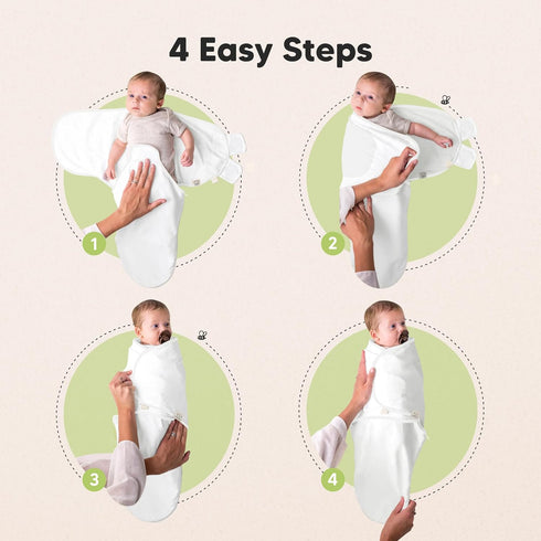 3-Pack 3-6 Baby Swaddle Sleep Sacks with Zipper - Swaddles for Newborns Months, Infant, Baby Girls, Boys, Soft