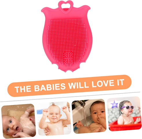 Ipetboom 3-Piece Set Kids Hair Scalp Brush - Exfoliating Shower Scrubber