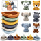 AFUDO Bath Toys Floating Boats, 12Pcs Bath Toys for Kids Ages 1-3 or