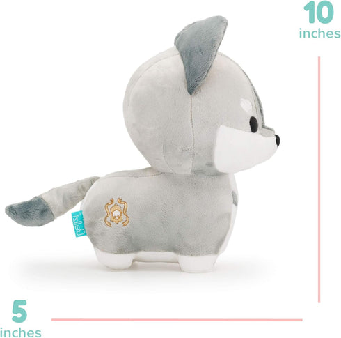 Bellzi Wolf Stuffed Animal, Soft Cute Gray Wolf Plush Toy, Gifts for All Ages, Kids, Babies, Toddlers, Wolfi