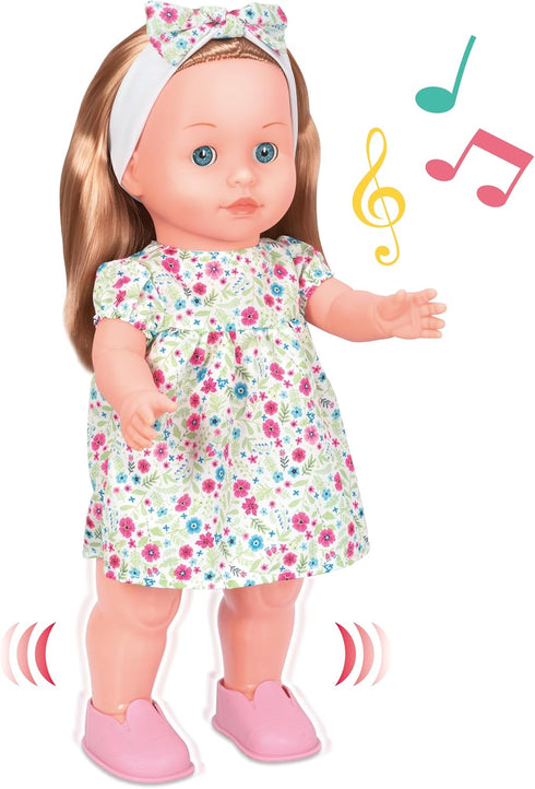 Mother Love Walking Dolls,16 Inches Interactive Baby Dolls, Baby Dolls with Hair,