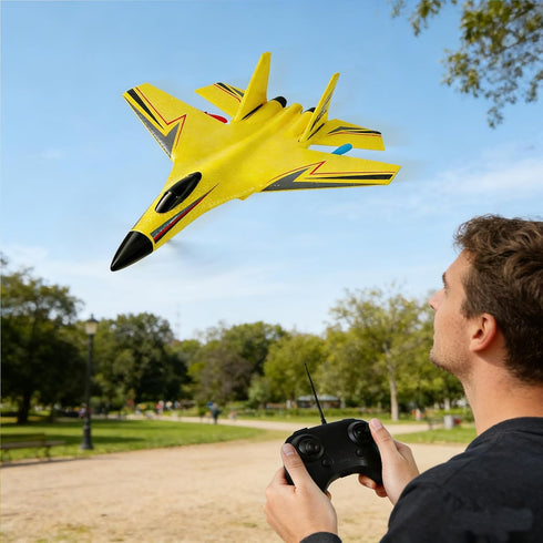 Generic 14+Ages Lights/3 Batteries,360 RC Airplane, Glider Aircraft,for Teens and Adults,Durable Lightweight Foam RC
