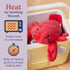 warmies Lobster Heatable and Coolable Weighted Water Animal Stuffed Animal Plush