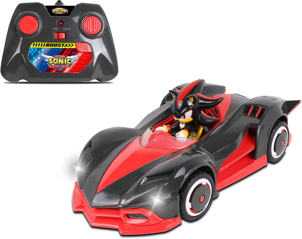 NKOK Team Sonic Racing 2.4GHz Radio Control Toy Car, Shadow The Hedgehog 602, Red, Turbo Boost Feature