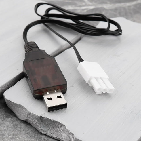 Briny River 2S 6.4V 600mA EL4.5-3P Life USB to Plug Batteries Charging Wire for Most Model Remote Control Cars Trucks