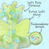 WISHPETS 12" Plush Green ConfettiSoft Dragon, Soft Stuffed Animal