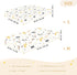miaozhen 1 Pack 52x28 Cotton Baby Crib Sheets for Boys Girls Comfy Breathable Jungle Animal Fox Squirrel Colorful