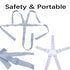 Universal White 5 Point Harness Strap, Adjustable Safety Harness Seat Belt for High Chair/Pushchair/Stroller