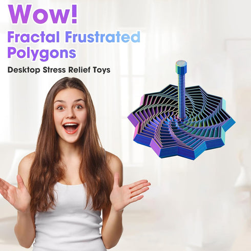 DITUFIDGTS 3D Printed Star Easter Fidget Toys Adults Teen with Detachable Handle, Dual Motion Sensory Toys