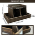 YEXEXINM Diaper Caddy Organizer - Durable Wooden Changing Station Table with Diaper Storage for Wipe Dispenser, Wipe