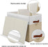 Gowee Closet, 25"x13" x16" Large Toy Storage Box with Lid, Sturdy Toys Storage Chest Bin Organizer Basket with Dividers