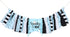 Halloween 1st Birthday High Chair Banner for Boys Blue and Black Spooky