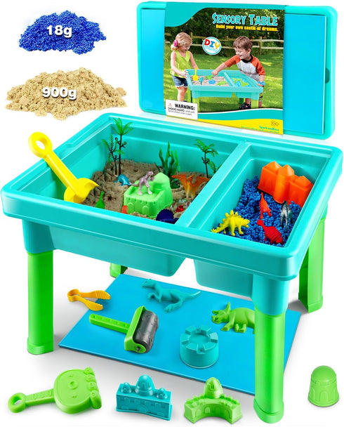 Sandbox Kit Sand Table : Sand Playset Bin with Lid Toys Toddler