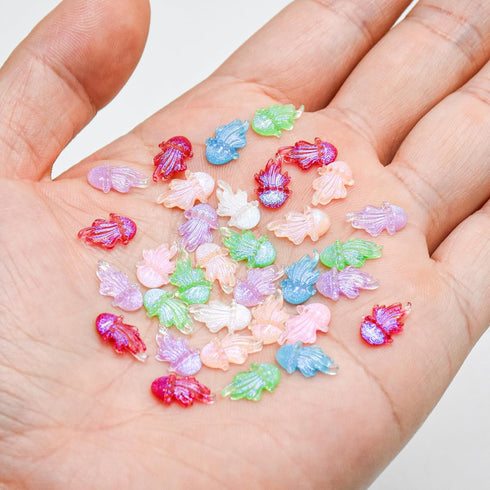 HOMICO 200 Pieces Mini Jellyfish Decor for Crafts Dollhouse Miniatures Tiny Jelly Fish Beach Christmas Decorations