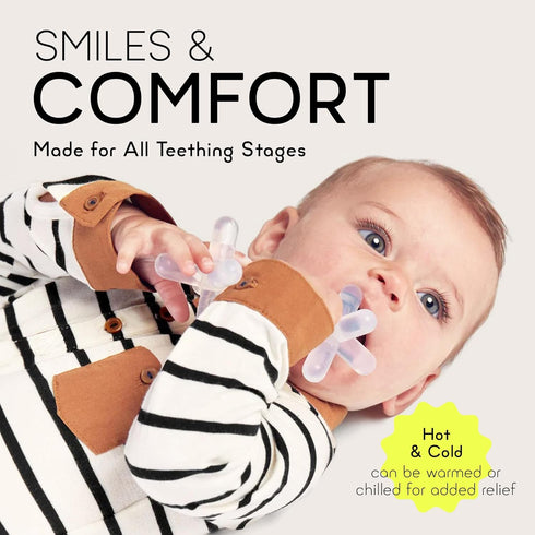 Silicone Baby Teething Toys, Teether for Infants, Toddlers, Newborns, CPSIA Certified, FDA Formulated Material