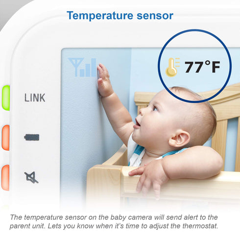 VTech Video Baby Monitor with 1000ft Long Range, Auto Night Vision, 2.8” Screen, 2-Way Audio Talk