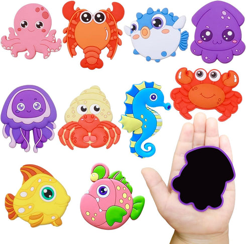 Fridge Magnet for Toddlers, Cute Rubber Animal Magnets for Educational Learning Toy Gift