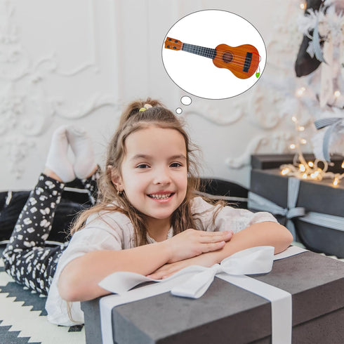 Kids Toy Ukulele Guitar, 17 Inch Classical Guitar Musical Toy, 4 Strings Educational Learning Toy for Toddlers